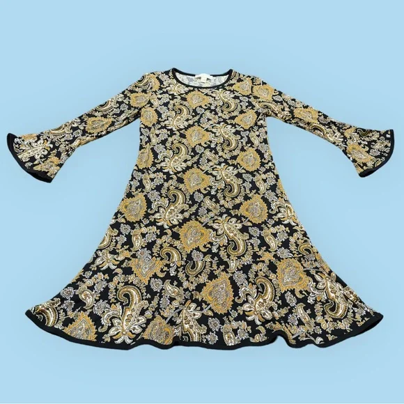 Michael Kors Paisley Bell Sleeve Dress - Picture 5 of 13